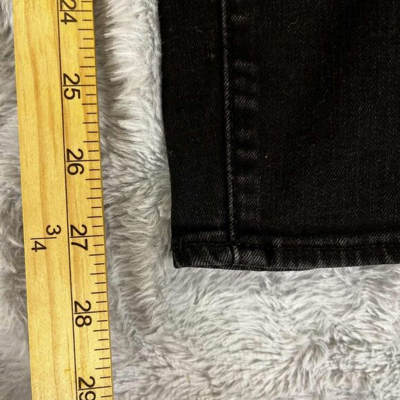 Articles of Society Jeans Women 24 Skinny Classic Black Stretch Denim Grunge Emo - Picture 11 of 12